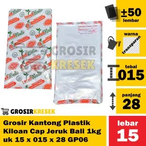 Grosir Kantong Plastik Kiloan Cap Jeruk Bali 1kg uk 15 x 015 x 28 GP06