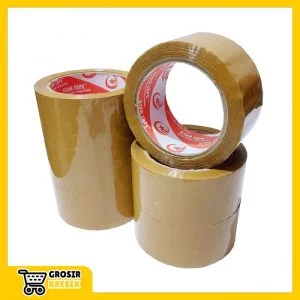 Isolasi Plester Lakban Coklat Lebar 4,5 cm Besar Kuat Rekat GP12