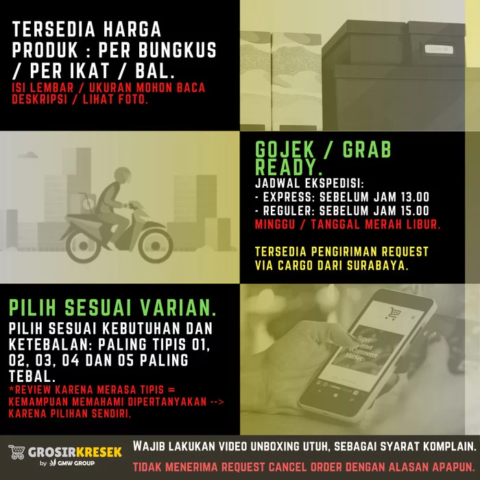GL32 Grosir Kantong Kresek ONYX Hitam 24x43x015 Pack Murah isi 50 lbr - Gambar 4